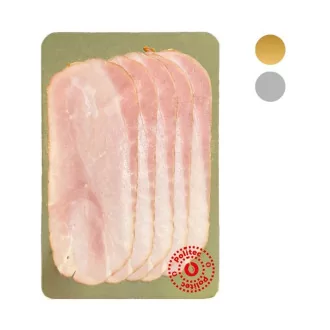 Plaque à saumon or et argent 20x30 cm