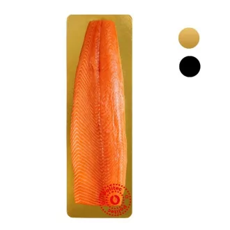 Plaque carton saumon fumé